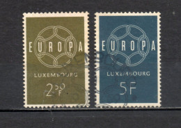 LUXEMBOURG    N° 567 + 568    OBLITERES   COTE 1.25€    EUROPA - Oblitérés