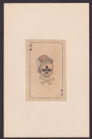 CPA Jeu De Cartes Carte à Jouer Mort Squelette Satirique Politique Allemagne Germany Franchise Militaire - Playing Cards