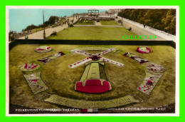 FOLKESTONE, KENT, UK - THE LEAS - CONTAINIG FIFTY-FIVE THOUSAND PLANTS  - REAL PHOTOGRAPH - WRITTEN - - Folkestone