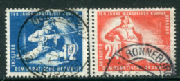 DDR / E. GERMANY 1950 Mansfeld Copper Mine Used.  Michel  273-74 - Used Stamps