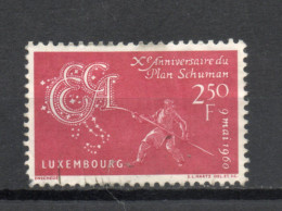 LUXEMBOURG    N° 578    OBLITERE   COTE 0.30€    PLAN SCHUMAN - Gebruikt