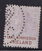 Ireland Fiscal / Revenue Land Comission 3d Lilac And Blue Barefoot 2 Good Used - Oblitérés