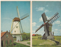 Lot De 2 Moulins à Blé, Pays-Bas Heerenveen Et Willinge - Windmolens