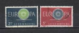 LUXEMBOURG    N° 587 + 588    OBLITERES   COTE 0.70€    EUROPA - Usati