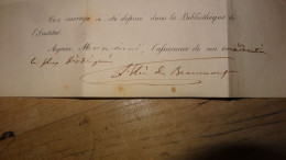 Lettre Autographe De Léonce Élie De Beaumont, Géologue, Académie Des Sciences 1855 ................ E4-46 - Inventori E Scienziati