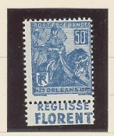 BANDE PUB -N°257-N**-PUB  REGLISSE FLORENT -MAURY N°156 - Unused Stamps
