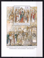 2013 - VATICANO Congiunta REPUBBLICA CECA - Grande Moravia, BF - MNH ** - Gezamelijke Uitgaven
