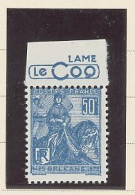 BANDE PUB -N°257-N**-PUB  LE COQ -MAURY N°147 - Unused Stamps