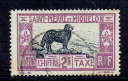 ST PIERRE ET MIQUELON - TAXE N°30 OB TB - Segnatasse