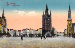 BELGIQUE - Kortrijk - Groote Markt - Carte Postale Ancienne - Kortrijk