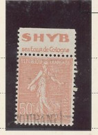 BANDE PUB -N°199 TYPE II B  -Obl  -PUB  SHYB -MAURY N°105 - Unused Stamps