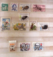 Czechoslovakia Slovakia Various Insects Beetles Butterflies - Colecciones & Series