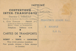 Contentieux Inter-transports, Cartes De Transports Ou De Location, Transports Simond, Bouafle, Achat, Vente, Location - Collections