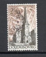 LUXEMBOURG    N° 611    OBLITERE   COTE 0.30€    EGLISE - Usados