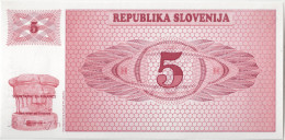 SLOVENIE - 5 Tolar 1990 UNC - Slovenië