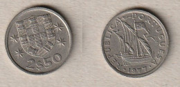 00671) Portugal, 2.50 Escudos 1977 - Portugal