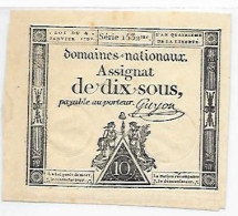 Assignat De Dix Sous - Unclassified