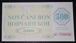 BOSNIA AND HERZEGOVINA- NOVČANI BON, VOUCHER 500 DINARA 1992. BREZA, TOP QUALITY! - Bosnie-Herzegovine