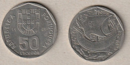 00662) Portugal, 50 Escudos 1989 - Portugal