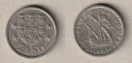 00660) Portugal, 2.50 Escudos 1983 - Portugal