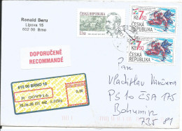 R Envelope Czech Republic Sledge Hockey Used In 2008 - Winter 2006: Turin - Paralympics