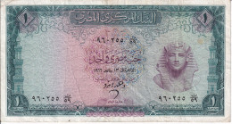 BILLETE DE EGIPTO DE 1 POUND DEL AÑO 1966 (BANK NOTE) - Egypt