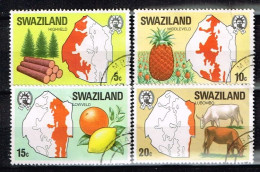 SWAZILAND / Oblitérés /Used / 1977 - Cartes Géographiques - Swaziland (1968-...)