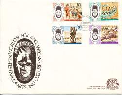 Kenya, Uganda & Tanzania FDC 3-11-1975 2nd World Black And African Festival Of Arts And Culture Complete Set Of 4 With C - Kenya, Uganda & Tanzania