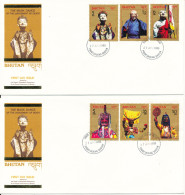 Bhutan FDC 27-4-1985 Complete Set Of 9 Stamps On 3 Covers With Cachet - Bhoutan