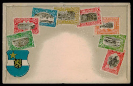 ETAT INDEPENDANT DU CONGO  -PHILATELIQUE -  (Ed. Ottmar Zieher Nº 63) Carte Postale - Timbres (représentations)