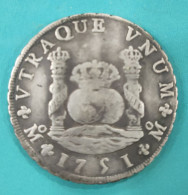 ESPAÑA. AÑO 1751. FERNANDO VI. 8 REALES PLATA MEXICO MF. - Primeras Acuñaciones