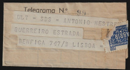 Telegram/ Telegrama - Lisboa > Lisboa -|- Postmark - Benfica. Lisboa. 1964 - Cartas & Documentos