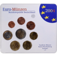 Allemagne, 1 Cent To 2 Euro, 2004, Stuttgart, Set Euro, FDC - Allemagne