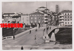 FAENZA - CORSO SAFFI E PONTE SUL LAMONE F/GRANDE VIAGGIATA 1953 ANIMAZIONE - Faenza