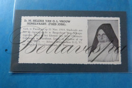 Zuster M.Helena"" FAES José"" Turnhout 1914  St Agnes Borgerhout Klooster Clarissen Monasterium - Unclassified