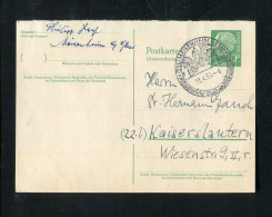 "BUNDESREPUBLIK DEUTSCHLAND" 1959, Postkarte Mi. P 33A (Antwortkarte) SSt. "MEISENHEIM" (4187) - Postkaarten - Gebruikt