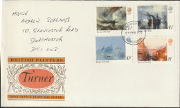 Great Britain   .   1975   .  "British Painters - Turner" #2   .   First Day Cover - 4 Stamps - 1971-1980 Decimale  Uitgaven