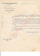 Courrier Des Tramways Bruxellois à Destination De La Firme August Fransen De Brée - 20/03/1942 - Achat De Choux Blancs - Trasporti