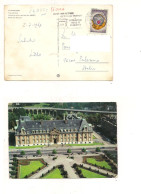 11756 LUSSEMBURGO 1967 Stamp 3f Lions Isolato Card To Italy - Cartas & Documentos