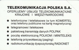 PHONE CARD POLONIA (E43.31.3 - Pologne