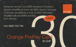 PREPAID PHONE CARD SVIZZERA ORANGE (E43.18.7 - Suisse