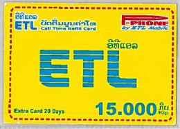 PREPAID PHONE CARD-LAOS (E46.60.7 - Laos