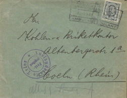 Luxembourg - Luxemburg - Lettre   1891  Guillaume  IV   Cachet Ambulant  -  Censure  -  1iere Guerre Mondiale - 1906 Willem IV