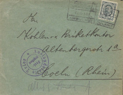 Luxembourg - Luxemburg - Lettre   1891  Guillaume  IV   Cachet Ambulant  -  Censure  -  1iere Guerre Mondiale - 1906 William IV