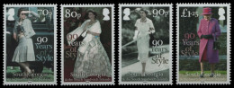 Süd-Georgien 2016 - Mi-Nr. 670-673 ** - MNH - 90. Geburtstag Der Queen - South Georgia