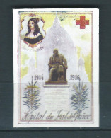 Vignette DELANDRE - France - Hopital Du VAL De GRACE- 1914 -18 WWI WW1 Poster Stamp - Erinnophilie