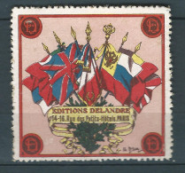 Vignette DELANDRE - France - Publicité Delandre - 1914 -18 WWI WW1 Poster Stamp - Erinnophilie
