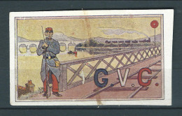 Vignette DELANDRE - France - Gardien Voies De Communications - 1914 -18 WWI WW1 Poster Stamp - Erinnophilie