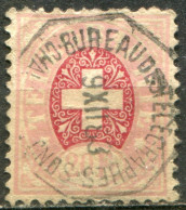 SUISSE - Y&T TELEGRAPHE N° 8B (o)...sans Fils De Soie - Télégraphe