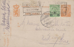 Luxembourg - Luxemburg -  Entiers Postaux     1920    Cachet Ambulant - Entiers Postaux